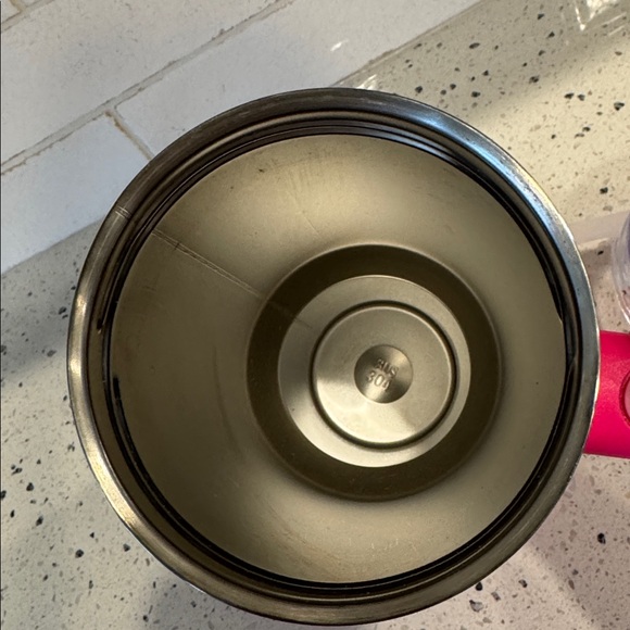 Stanley The Quencher Pink Tumbler with Blue and Gold Inspired Monogram 40 oz - Picture 6 of 10